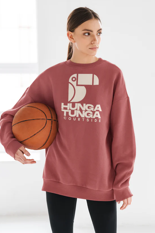 Courtside Sweatshirt | Crimson | Unisex