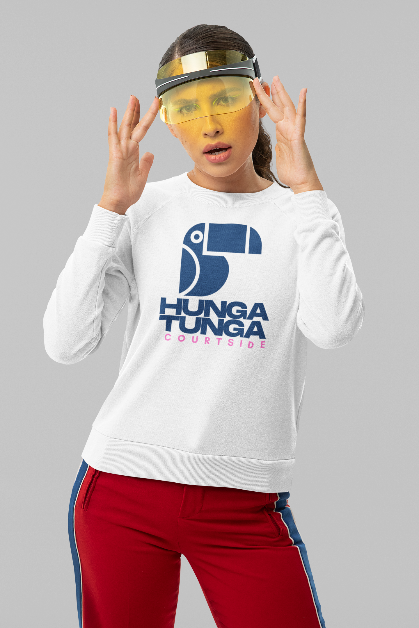 Courtside Sweatshirt | White | Unisex