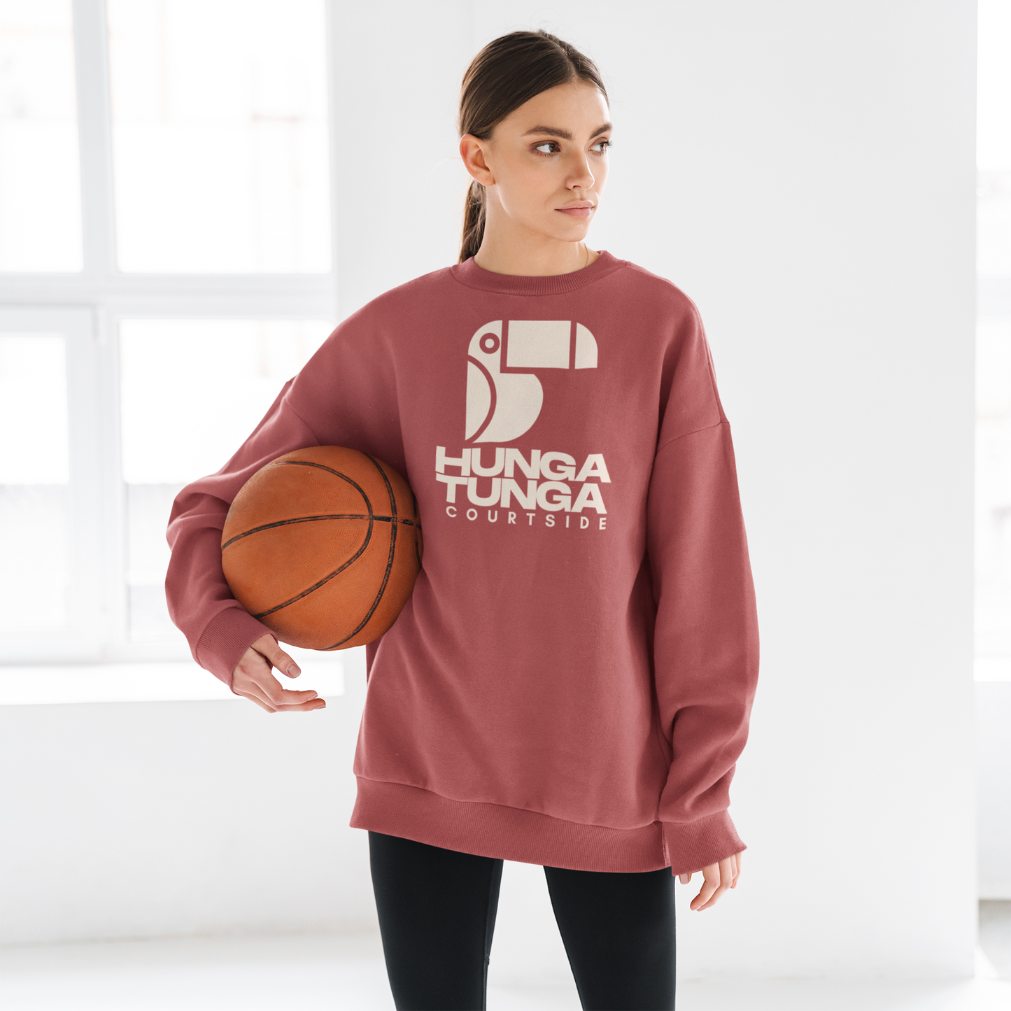 Courtside Sweatshirt | Crimson | Unisex