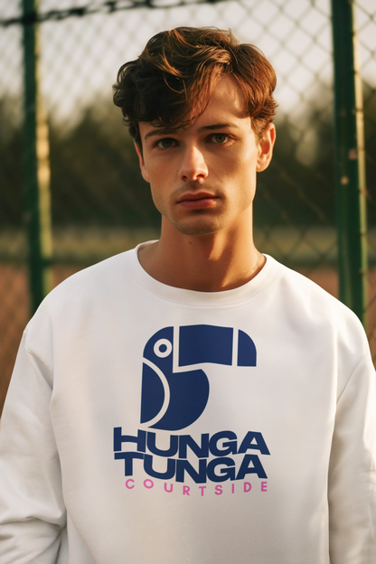 Courtside Sweatshirt | White | Unisex