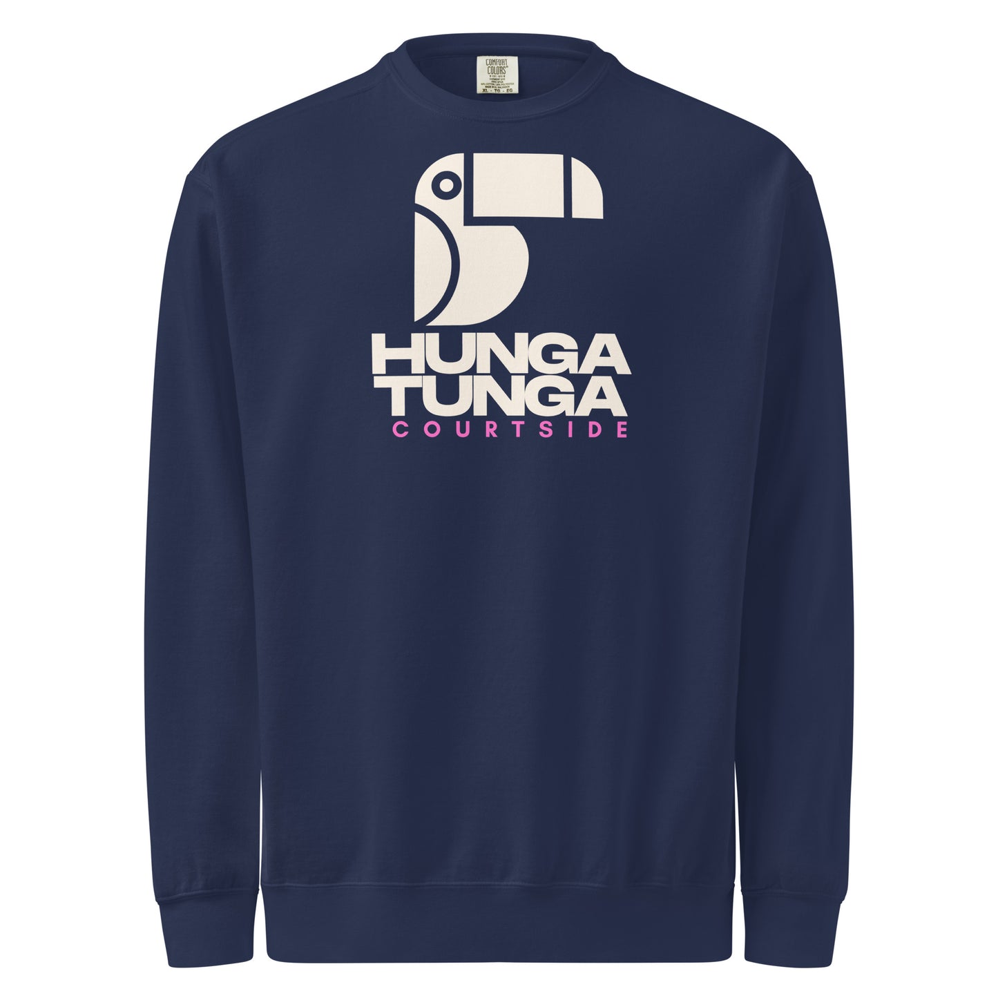 Courtside Sweatshirt | Vintage White Print | True Navy [Unisex]