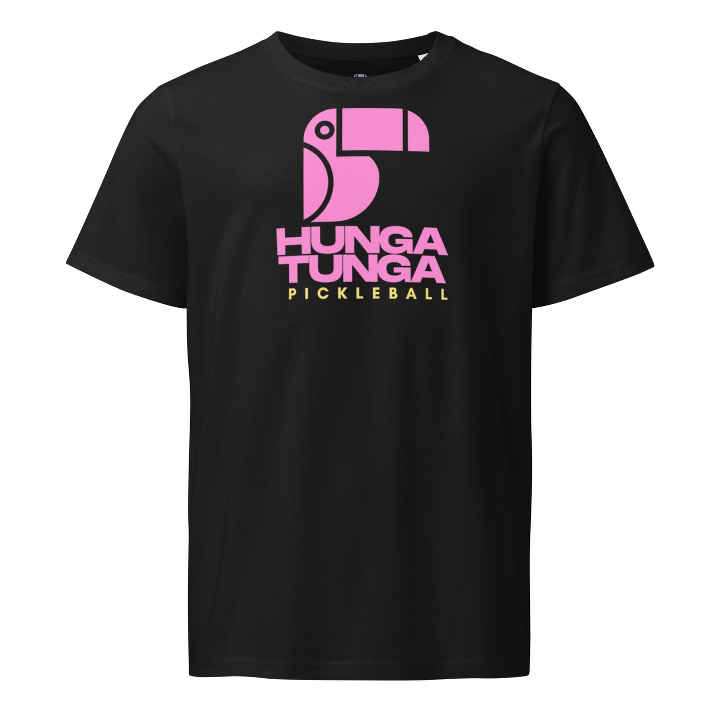 Team Pickleball Tee | Hot Pink Mess | Black (Unisex)