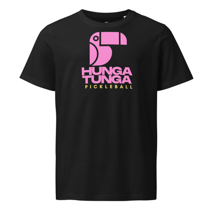 Team Pickleball Tee | Hot Pink Mess | Black (Unisex)